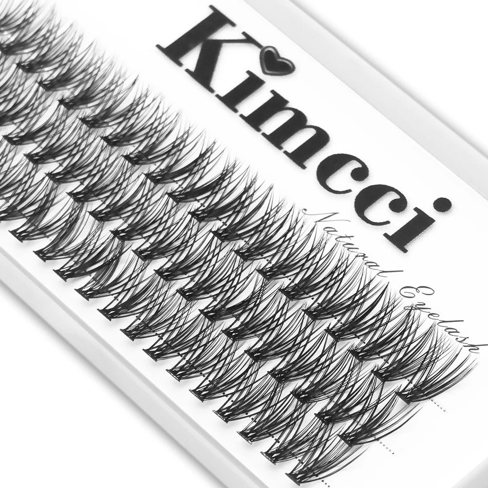 Kimcci 60knots/Case Natural False Eyelash Extension Makeup 30P Mink Individual Faux Eye Lashes Professional Fake Grafting Cilias Pi-Mart