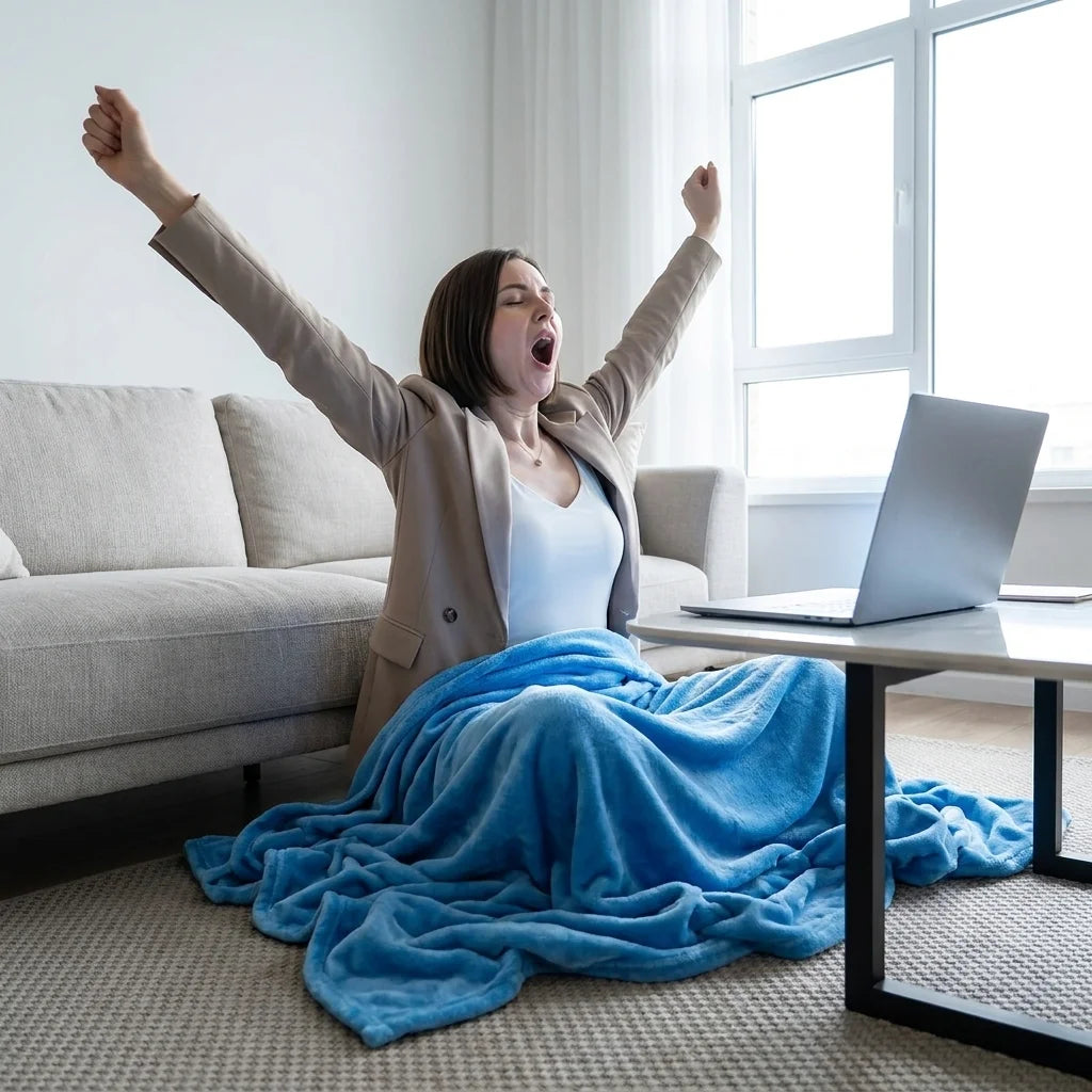 Solid Flannel Multifunctional Throw Blanket – Ultra Soft Skin-Friendly, Warm & Cozy, Perfect for Living Room, Bedroom, Office, All Season, Machine Washable Easy Care Pi-Mart