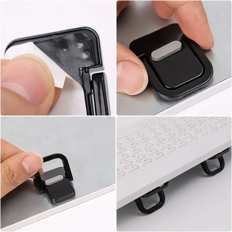 2pcs Keyboard Stands, Mini Laptop Stand for Desk, Portable Laptop Stand Compatible with MacBook Air Pro, Dell XPS,  HP More. Pi-Mart