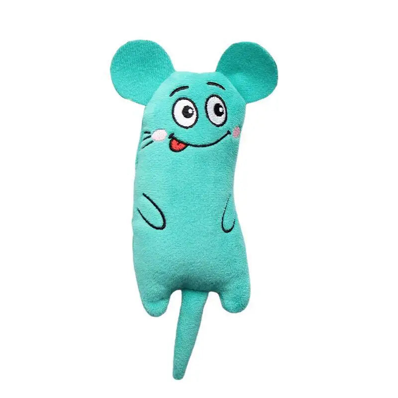 Funny Pet Plush Catnip Toy Cat Expressive Mouse Toys Interactive Cat Toy Kitten Bite Resistance Toy Pet Accessories Pi-Mart