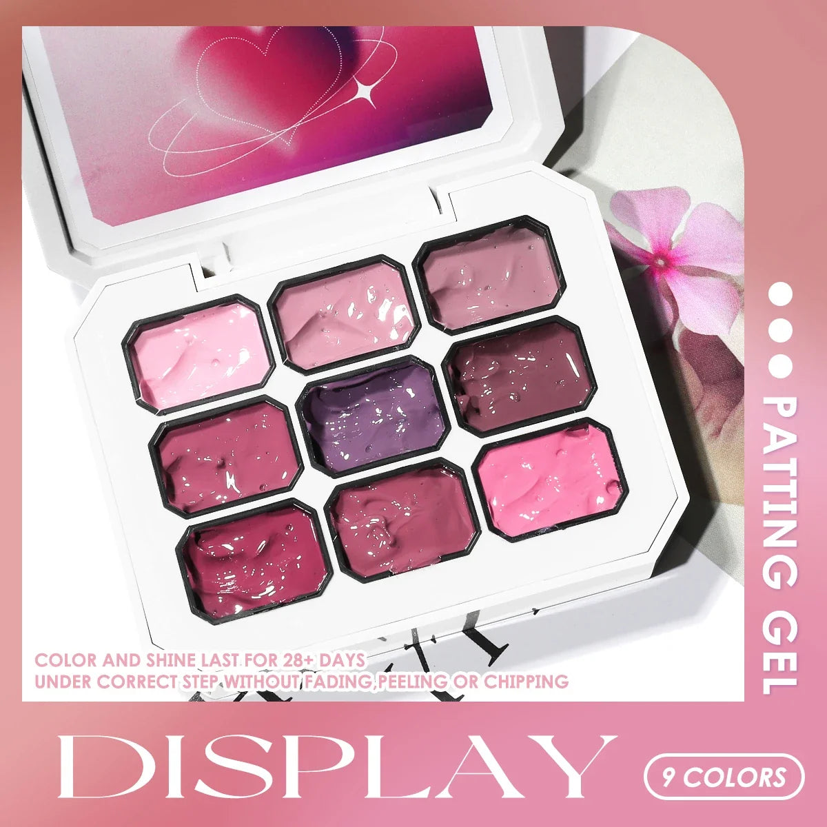 1pc 9 Colors Pink Patting Gel Smudge Canned High Saturation Popular Semi-Solid UV&LED Nail Polish Gel Nail Salon Special Y2K INS Tri Light Beauty