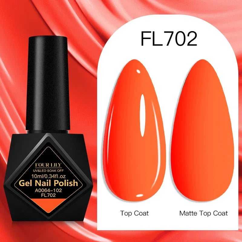 10ml Gel Nail Polish 162 Colors Nail Supplies Vernis Semi Permanent Nail Art Manicure Soak Off LED UV Gel Nail Varnishes Summer Tri Light Beauty