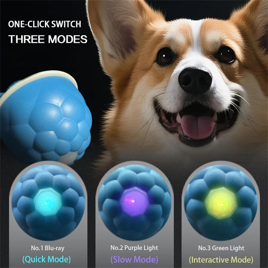 Intelligent Dog Toy Ball Electronic Interactive Cat Toy Usb Automatic Moving Bouncing Ball For Large Medium Dog Holiday Pet Gift Pi-Mart