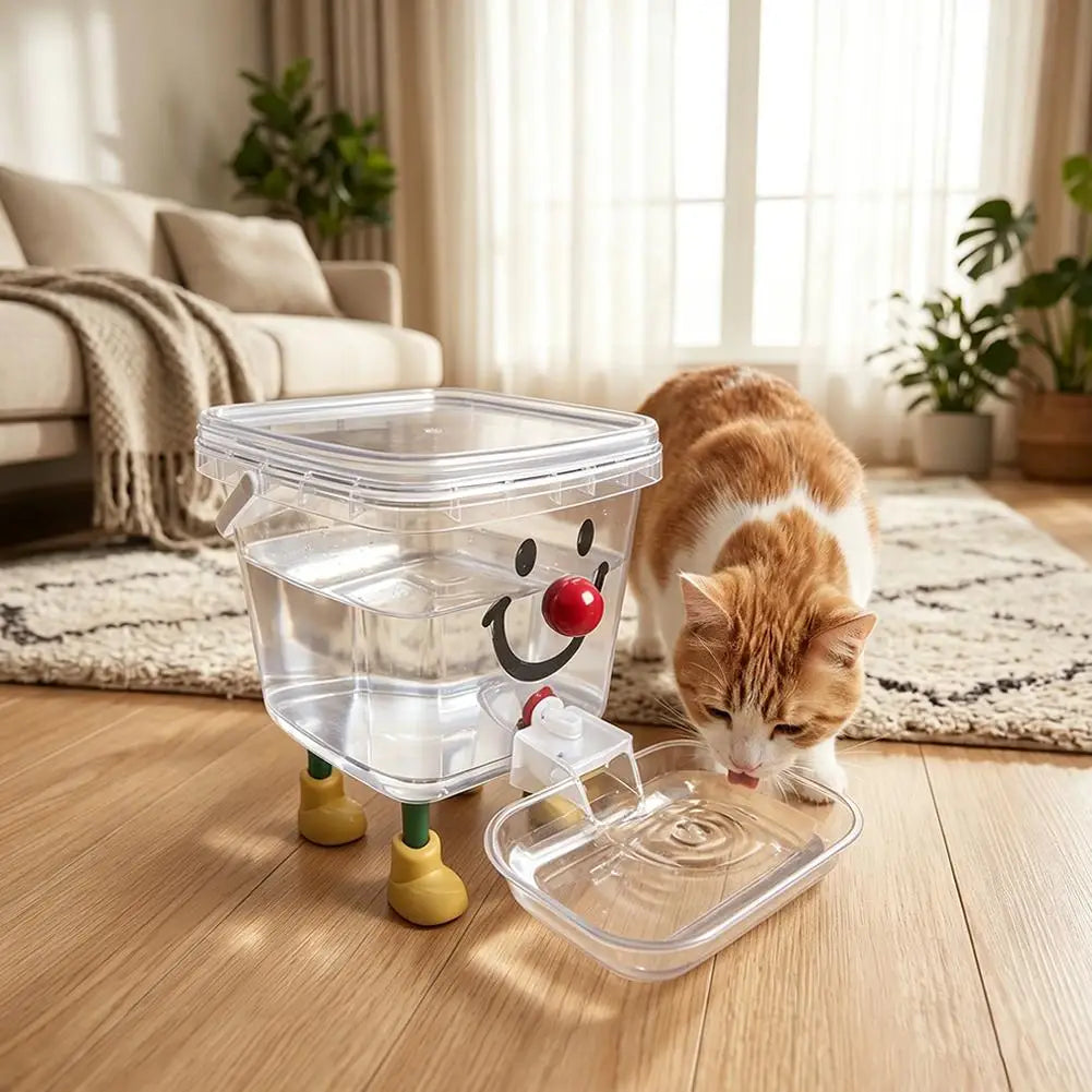 Pet Water Fountain Automatic Gravity Water Dispenser 3L Large Capacity Water Bowl for Cats Dogs Wireless Pet Drinker Pi-Mart