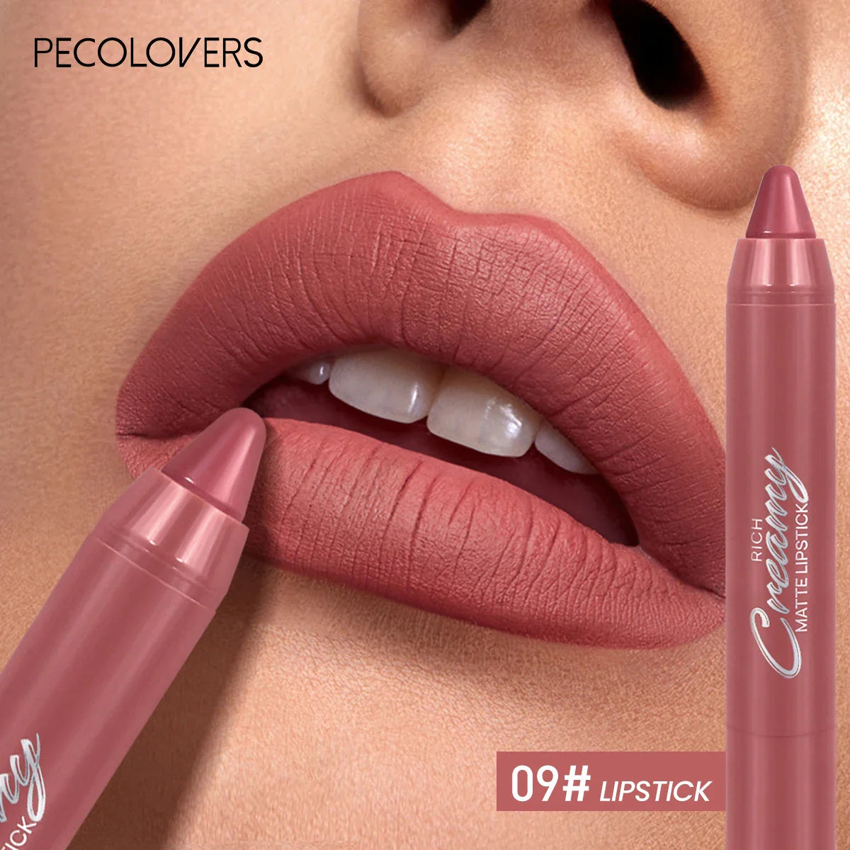 Multiple Colors Matte Lip Liner, Use As Lip Liner and Lipstick, Easy To Accurately Apply, Waterproof Long-lasting Non-stick LadyShow.Store