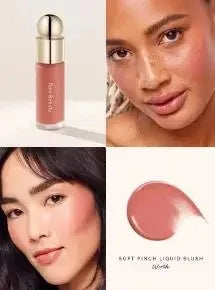 Rare Beauty New Product Frost-to-powder Mashed Potato Matte Air Cushion Blush Cream Liquid Blush Long-lasting Lipstick Lip Gloss Tri Light Beauty