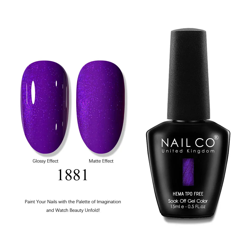 NAILCO 15ml Nails Art Gel Lack Polish Summer Hybrid Nail Varnish Manicure UV Top Coat Base HEMA TPO FREE Esmalte Nail Gel Polish Tri Light Beauty