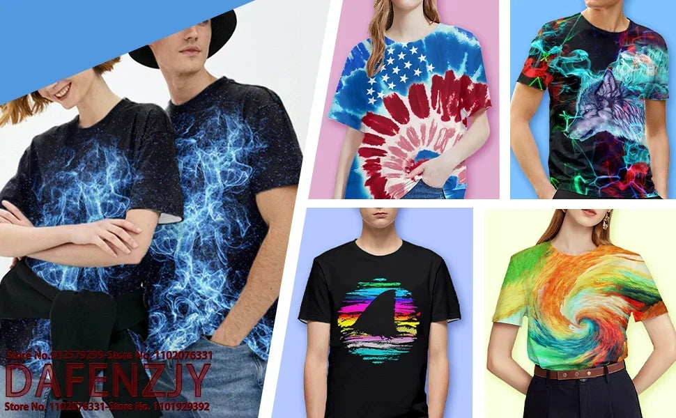 Gathering Novel Funny Men's 3D Printed Short-Sleeve T-Shirt - Crew Neck 3D Top Pi-Mart