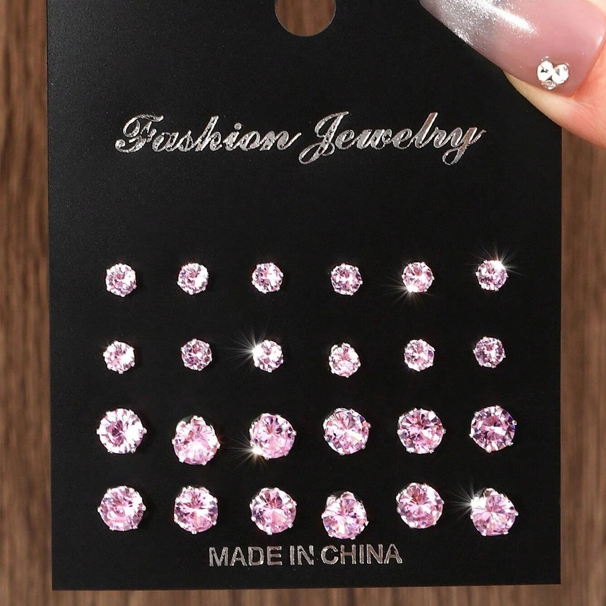 12 Pairs Of Luxurious, Simple, Shiny, And Caring Zirconia Decorative Earrings Are Suitable For Gifts To Parties,And Couples Pi-Mart