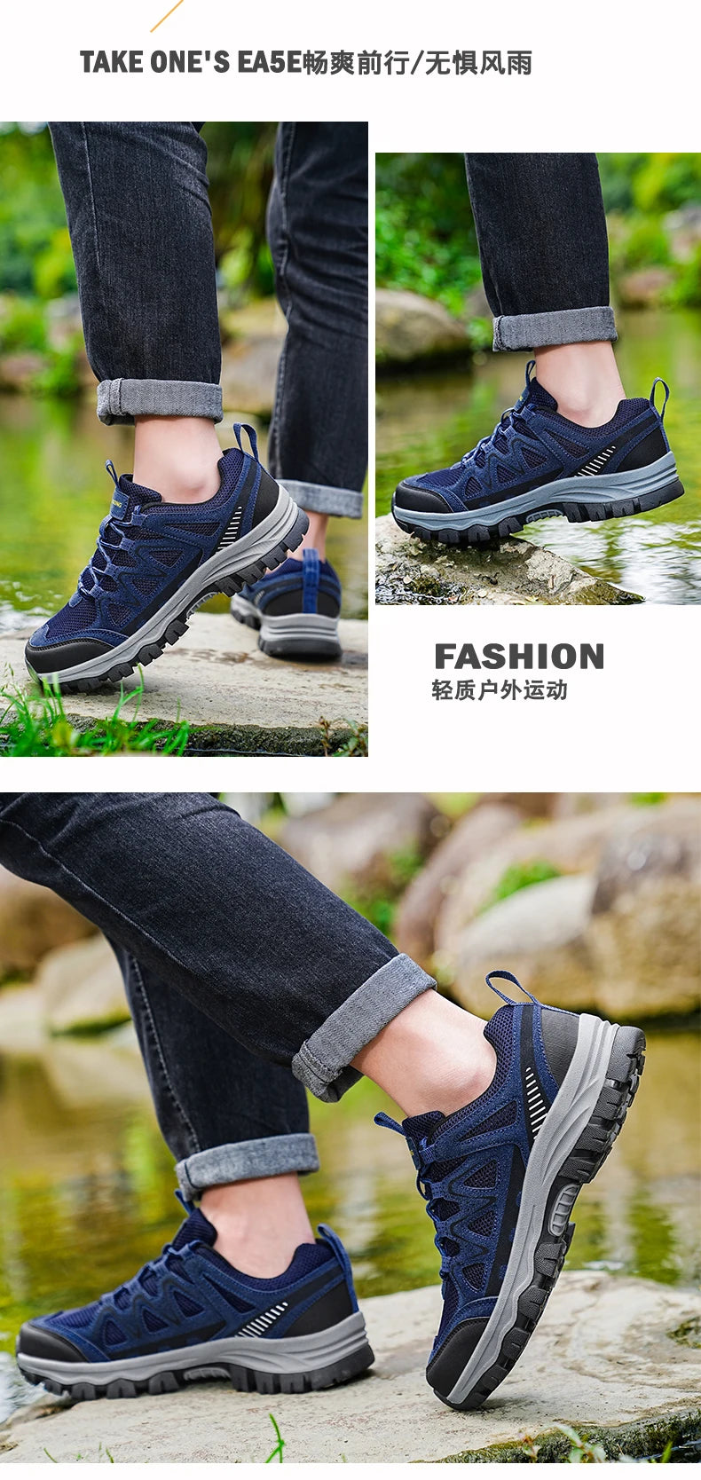 Men'S Hiking Shoes Sports Shoes Classic Design Outdoor Hiking Breathable Lightweight Sports Shoes Autumn New Items 39-48 Pi-Mart