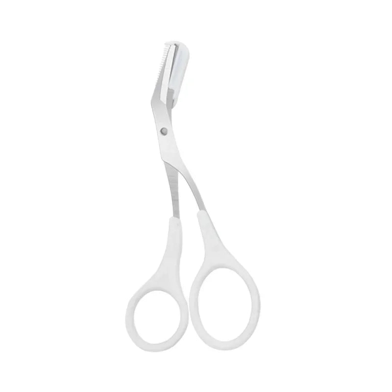 Eyebrow Trimmer Scissor Beauty Products for Women Eyebrow Scissors with Comb Beauty Scissors  Stainless Steel Makeup Accessories Tri Light Beauty
