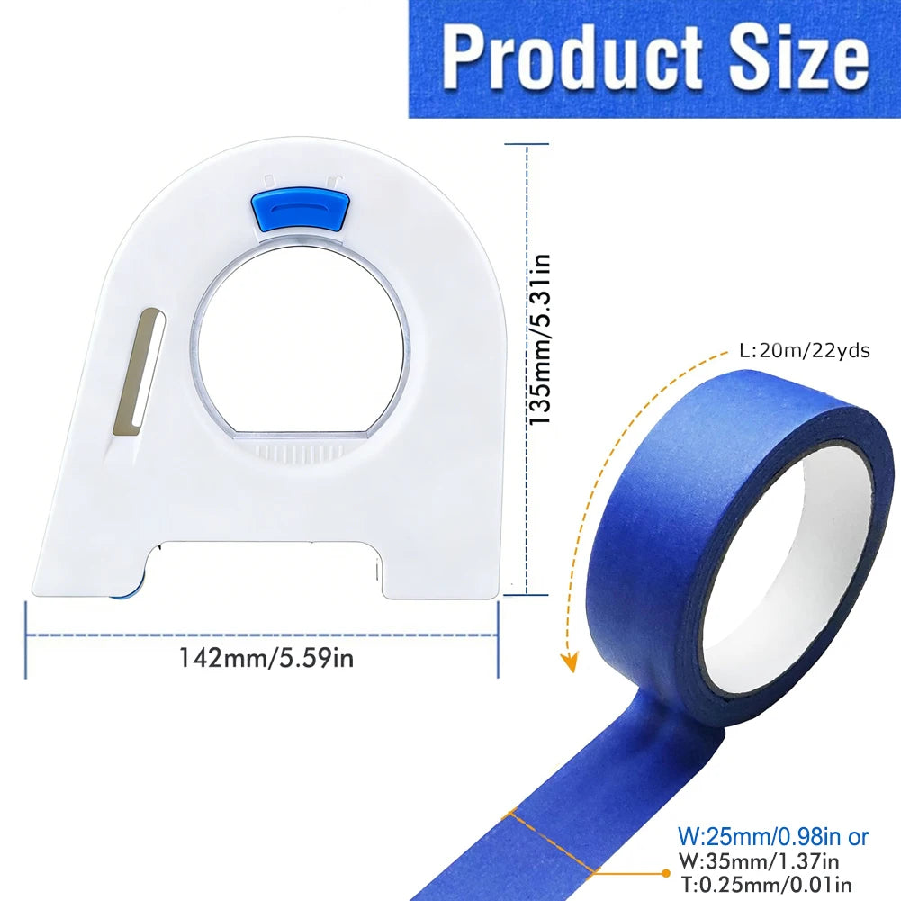 Masking Tape Applicator Tool Manual Paper Tape Dispenser for Wall Painting Caulking Aid Fall Home Renovation DIY Tool Pi-Mart