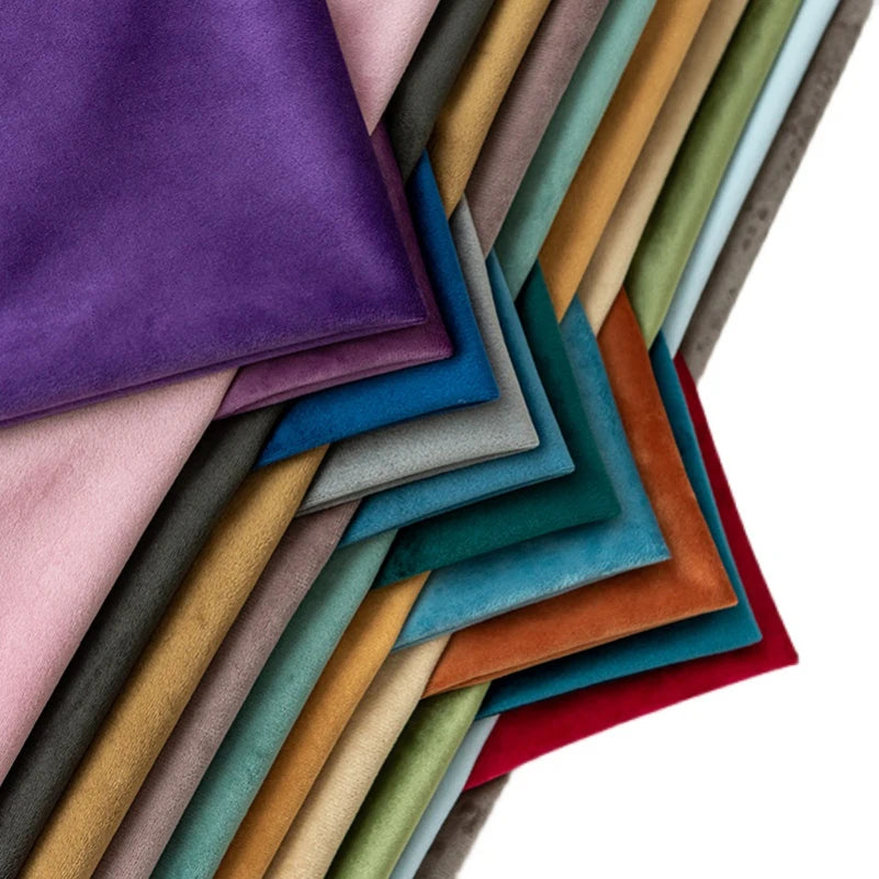Velvet Fabric Thicken Dutch Velvet Short Plush for Upholstery Cushion Sofa Table Runners by Half Meter Pi-Mart