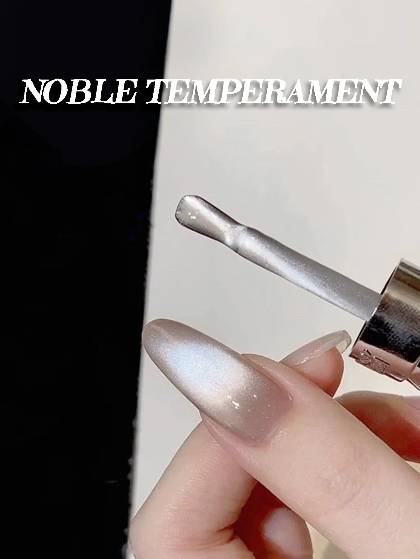 WS Black Glass Cat Magnetic Gel Nail Polish Punk Style Nail Art Manicure Varnis Semi Permanent Gel for Winter Nail Supplies Tri Light Beauty