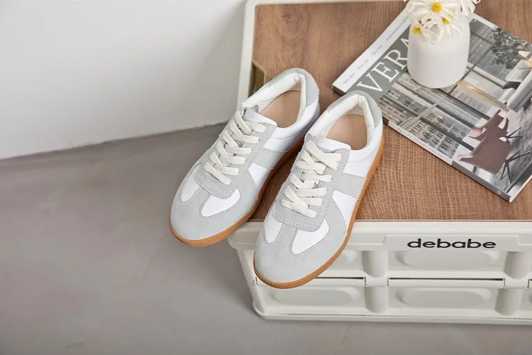 AIYUQI Women's Sneakers 2026 New Genuine Leather Ladies Moral Training Shoes Casual Spring Flat Shoes Women Pi-Mart