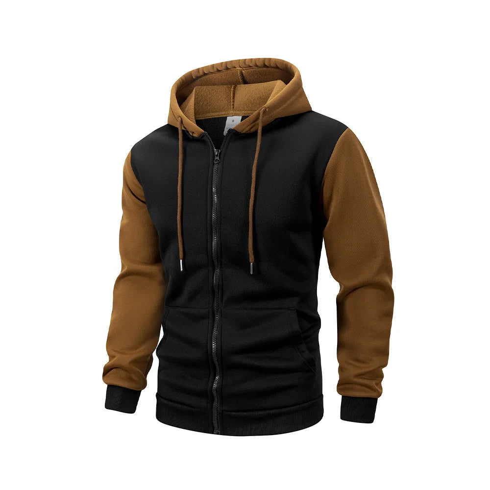 Autumn Men's Hoodies Jackets Long Sleeve Sweatshirt Oversized Hoodie Zip Up Jackets Male Hoodies Casual Jacket Sportswear Pi-Mart
