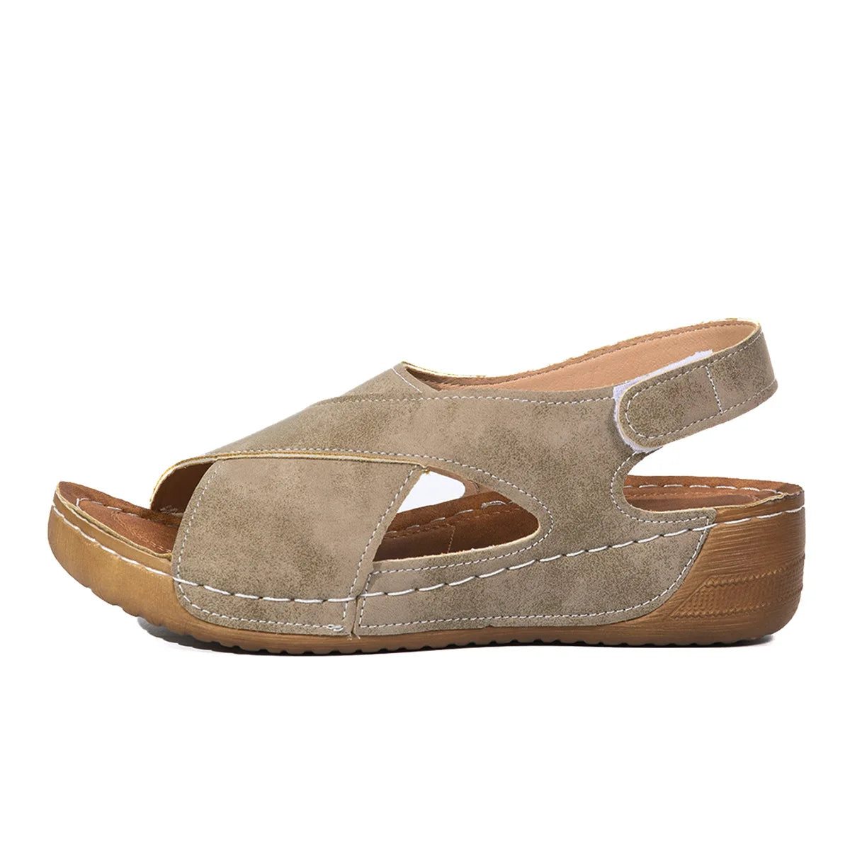 2025 Platform Wedge Sandals for Women Summer Leisure Comfortable Non Slip Thick Bottom Beach Shoes Sandalias Mujer Plus Size 43 Pi-Mart