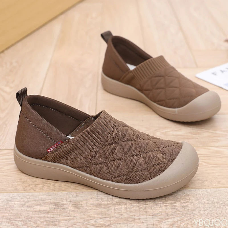 Spring and Autumn Fashion New Lightweight and Comfortable Women's Single Shoes with Soft Surface One Step Stepping Women's Shoes Pi-Mart