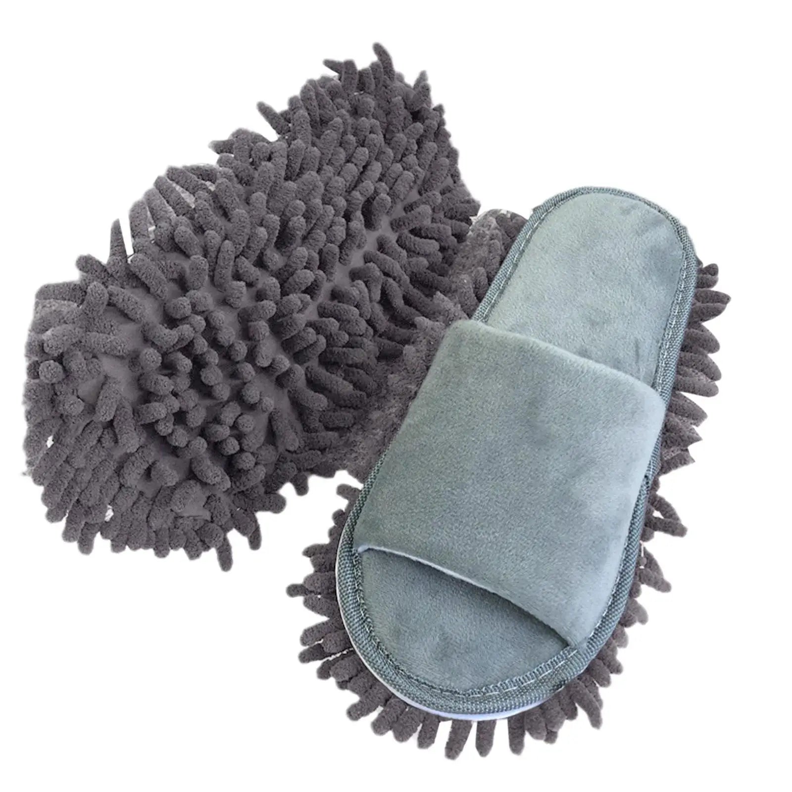 Lazy Mop Slippers Floor Dust Cleaning Slippers Shoes Clean Slippers Wipe The Floor Open-toed Lazy Wiping Slippers Mopping Shoes LadyShow.Store