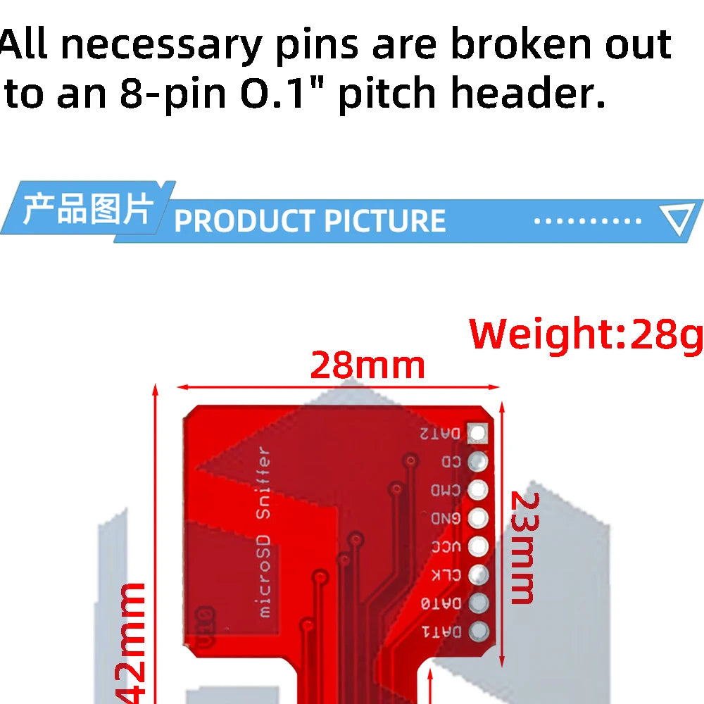 1~3PCS Micro SD Sniffe TF card spi  adapter board module for arduino Pi-Mart