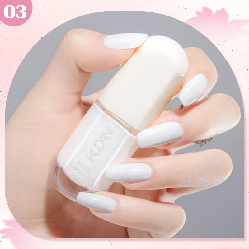 10ml Water-Based Peel Off Nail Polish 40 Colors Long Lasting Quick Drying No Need of Lamp to Cure Nail Supplies Manicure Nails Tri Light Beauty
