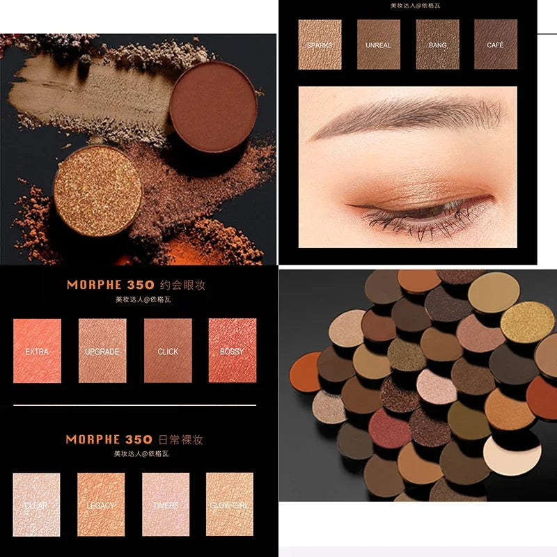 35 Color Eyeshadow Tray Daily Makeup Matte Lasting Nightclub Eyeshadow Pearl Fine Shimmer Waterproof Is Not Easy To Faint Pi-Mart