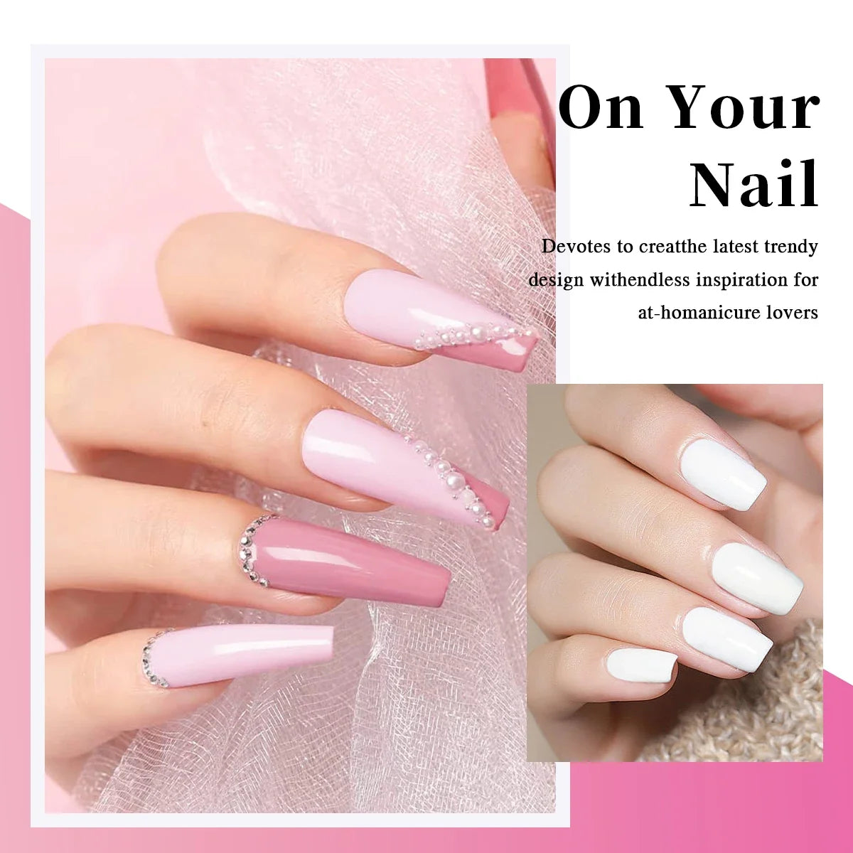 Color Block Series | Glossy Nails 0.24 oz Trendy Candy Foam Gel Semi-Permanent Nail Art Drip LED Nail Salon DIY Nail Art Gel Sea Tri Light Beauty