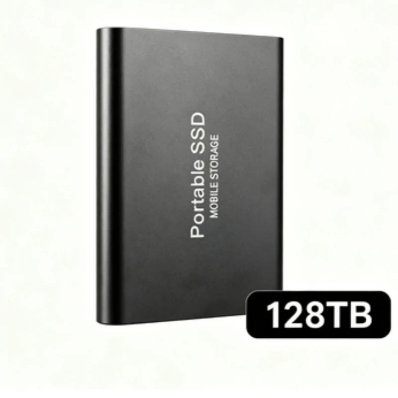 Portable External SSD, 1TB-16TB Large Capacity USB3.1 High Speed Solid State Drive, Lightweight Storage for Laptop, Desktop, Mac Pi-Mart