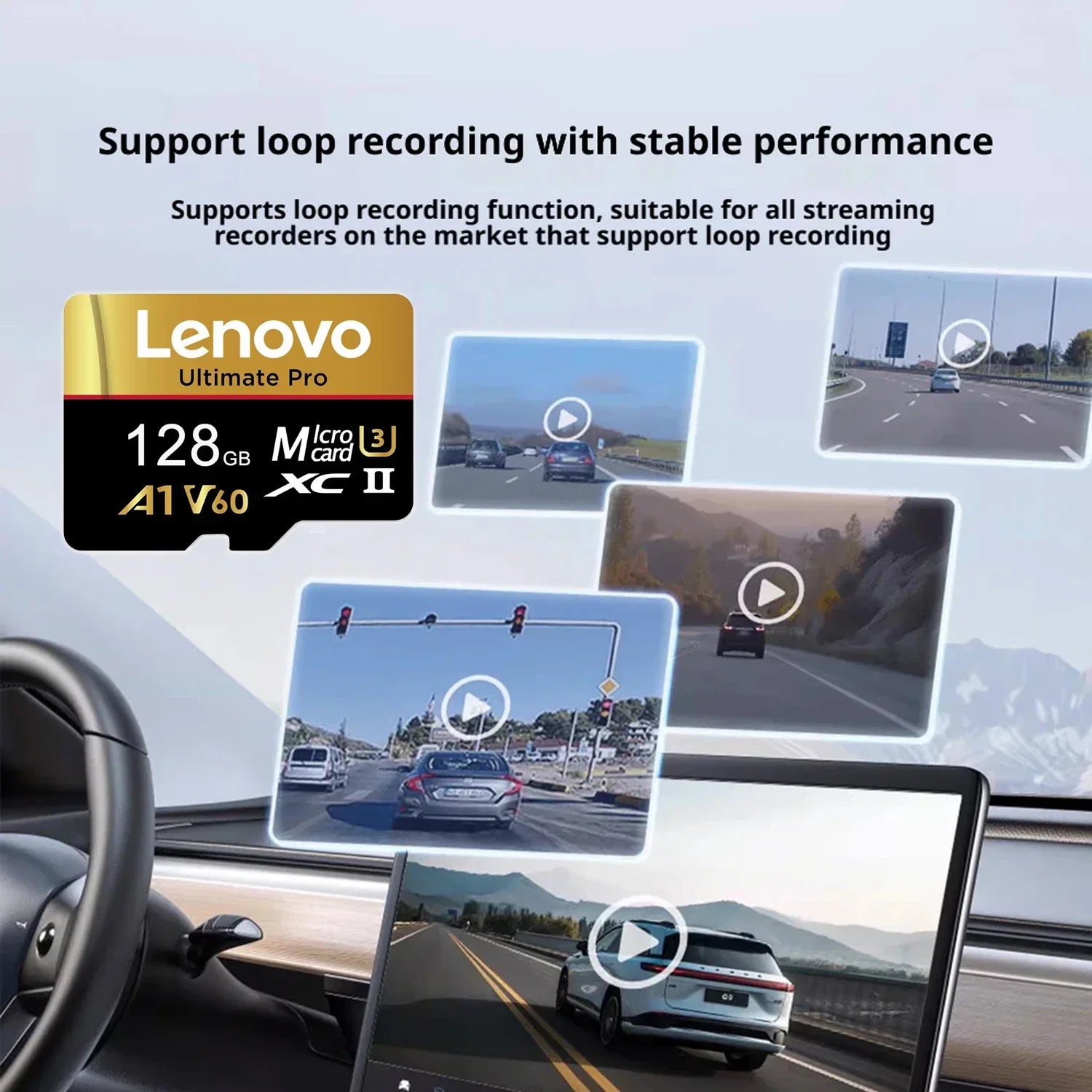 Lenovo 1TB Memory Card Stable Performance for Camera Surveillance Devices High Speed Micro TF SD Memory Card 512GB 256GB 128GB Pi-Mart