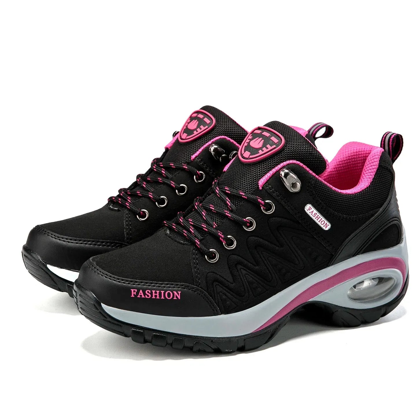 Ladies Sneakers Comfortable Breathable Platform Shoes Fashion Lace Up Female Casual Shoes for Women Outdoor Short Boots LadyShow.Store