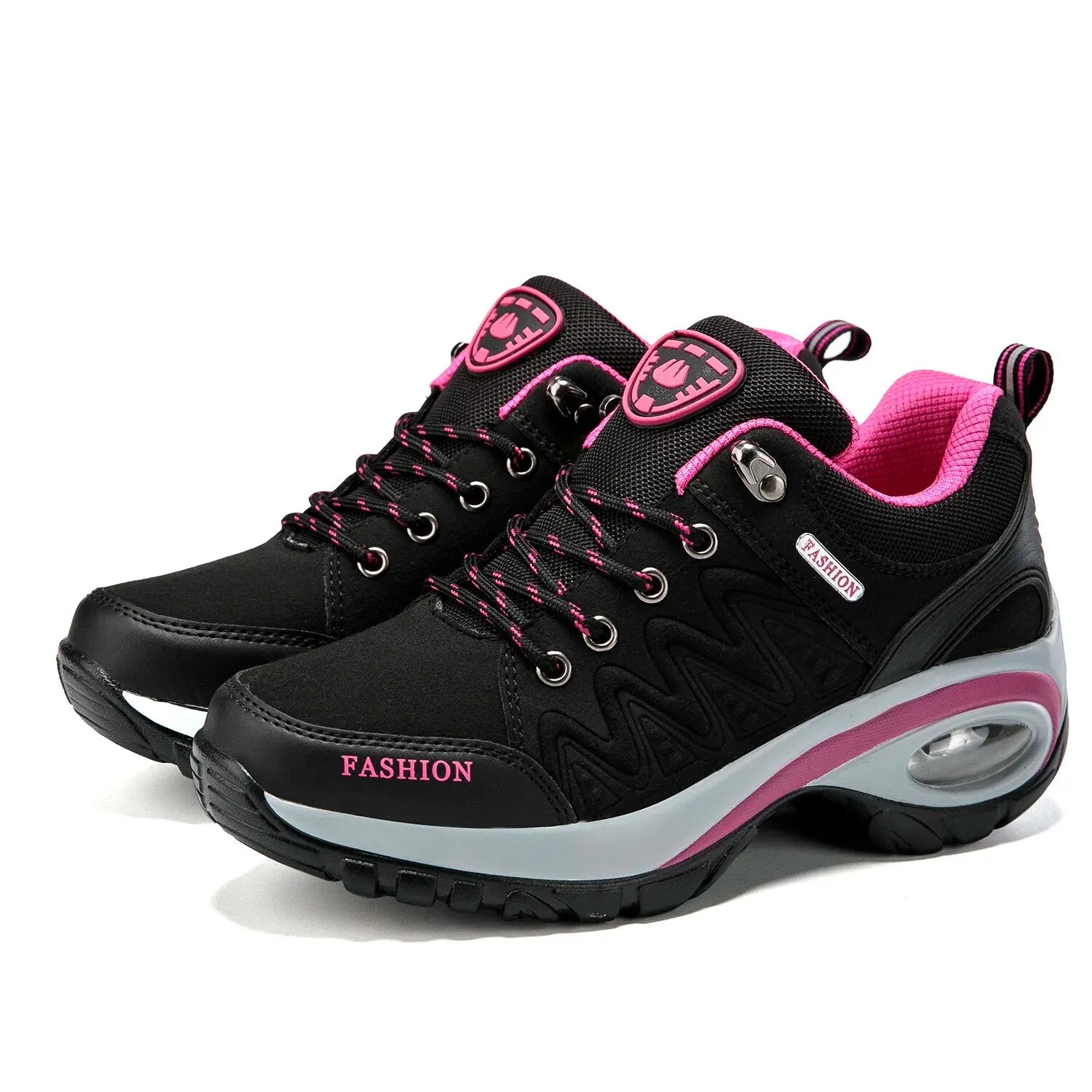 Ladies Sneakers Comfortable Breathable Platform Shoes Fashion Lace Up Female Casual Shoes for Women Outdoor Short Boots LadyShow.Store