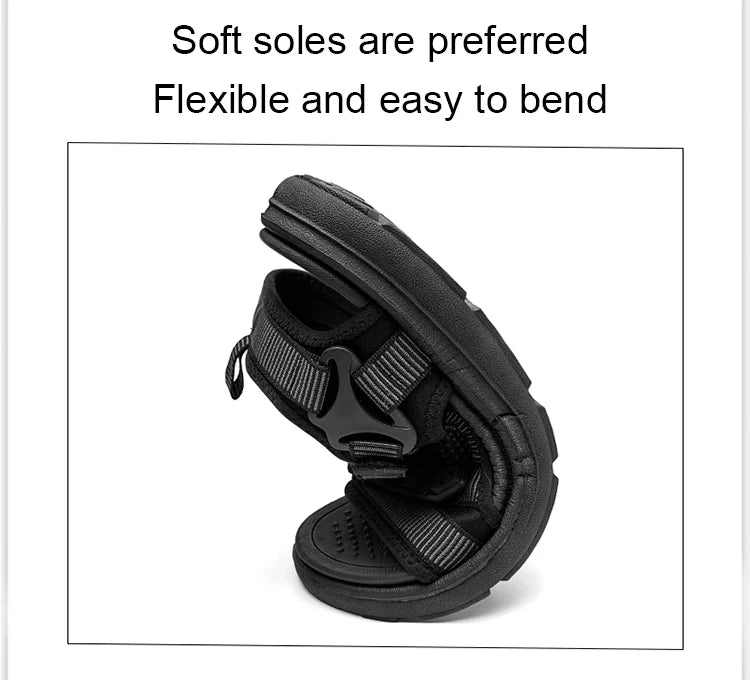 Summer Men Sandals Fashion Leisure Beach Holiday Sandals for Mens Lightweight Shoes New Outdoor Comfortable Casual Sandals Pi-Mart