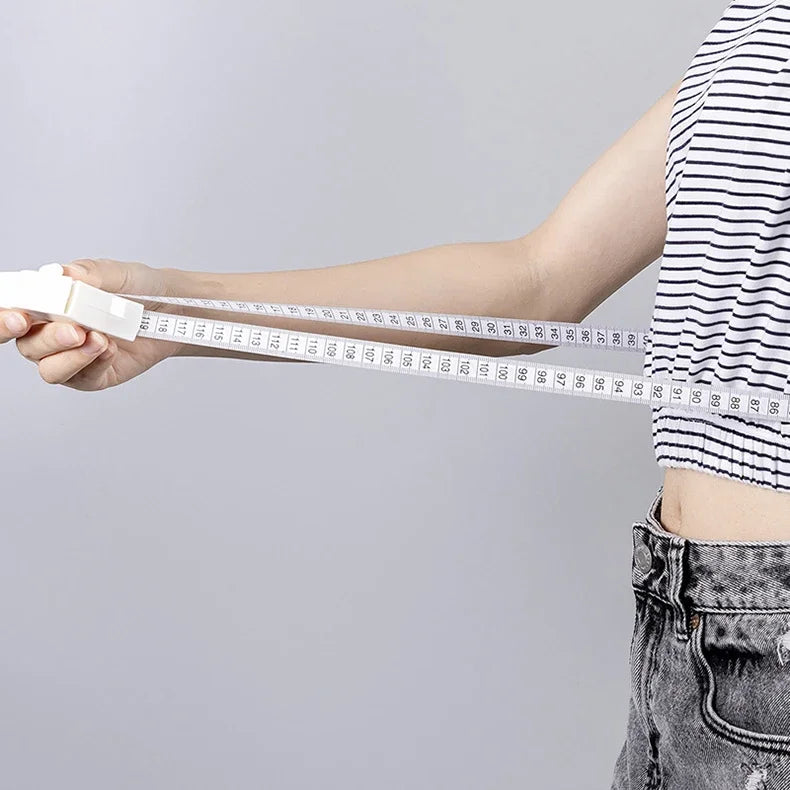 Portable Fitness Telescopic Health Tape Measure With Handle Torch Y-shaped Tape Measure Waist Circumference Tape Measure Pi-Mart