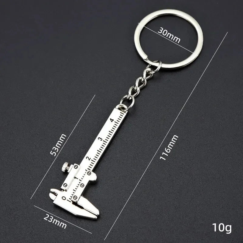 Mini vernier caliper bolso chaveiro ornamentos pequeno 3d móvel precisão medida ferramenta acessórios slider régua liga Pi-Mart