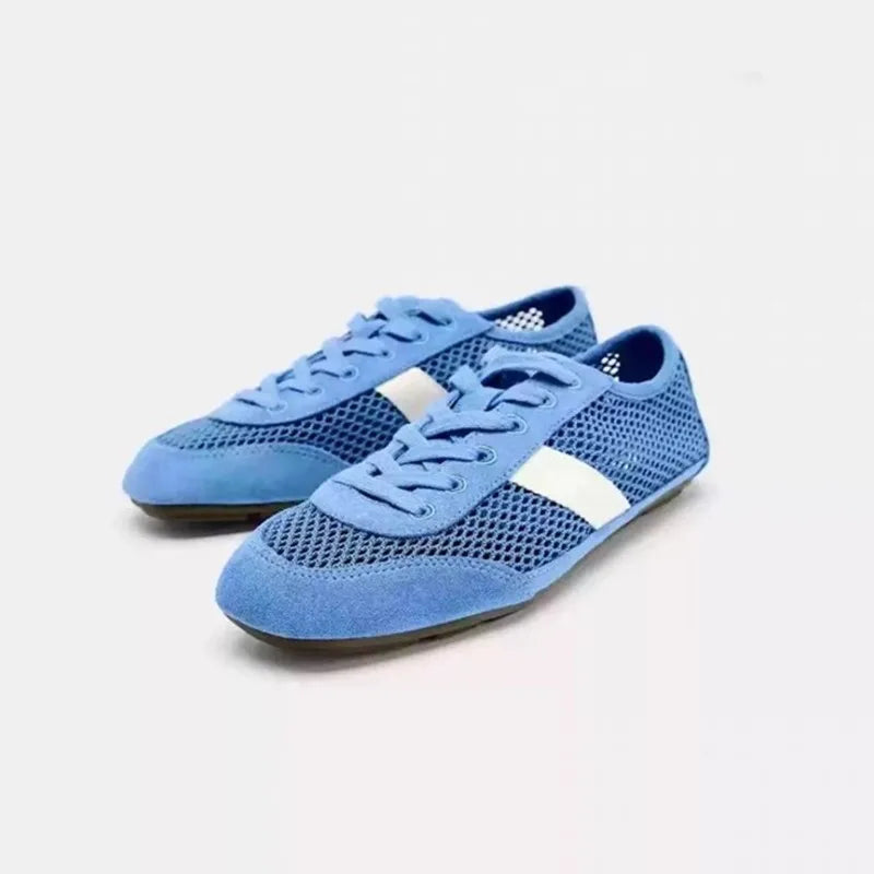 AIYUQI 2026 Women's Flat Sneakers Anti-slip Lace-up Breathable Women Sandals Plus Size Mesh Fabric German Training Shoes Female Pi-Mart