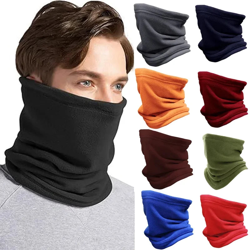 Winter Warm Unisex Windproof Motorcycle Riding Mask New Polar Fleece Neck Scarf Warmer Ski Outdoor Sports Balaclavas Tube Mask Pi-Mart