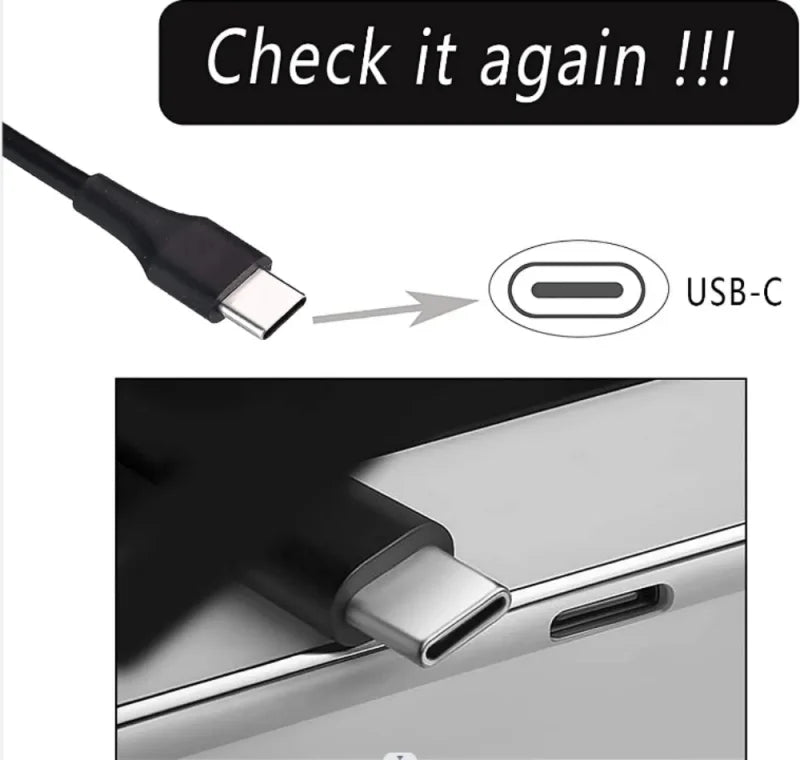 NEW 20v3.25a 65w Type-c Power Adapter Laptop Charger for Lenovo Thinkpad X1 Carbon X270 X280 T580 P51s P52s E480 E470 S2 Pi-Mart