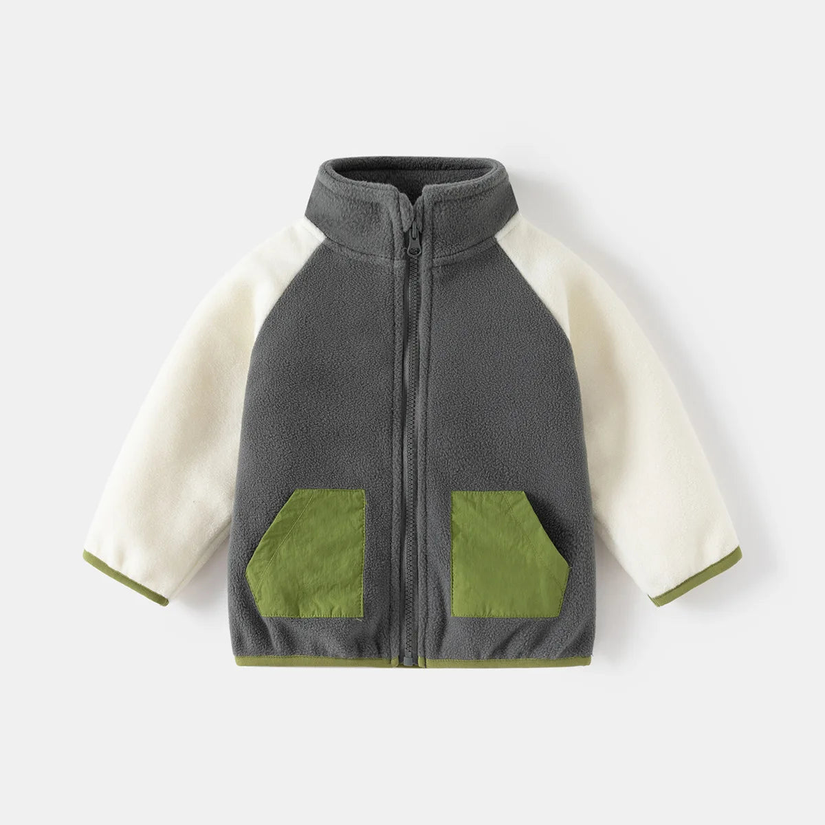 Ircomll New Children Boys Polar Fleece Jacket Autumn Winter Kids Coat Causal Toddler Stand Collar Zipper Outwear Boys Clothing Pi-Mart
