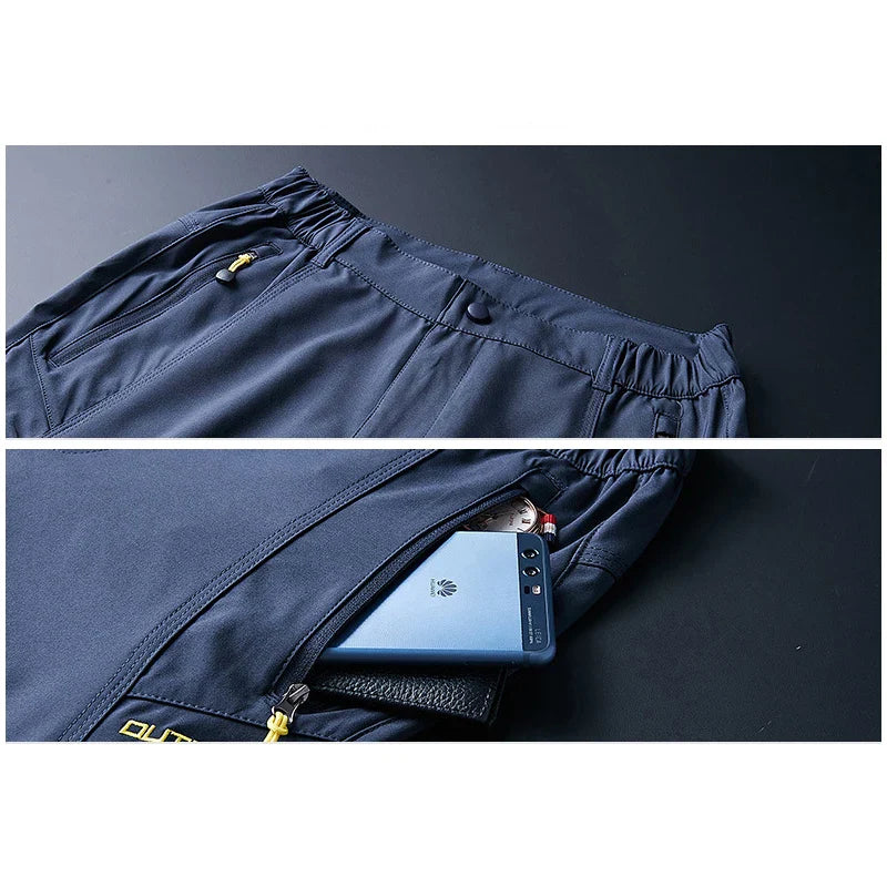 Outdoor Trekking Hiking Jacket and Pants Women Autumn Thermal Waterproof Windproof Hooded Jackets Trip Mountain Camping Sets