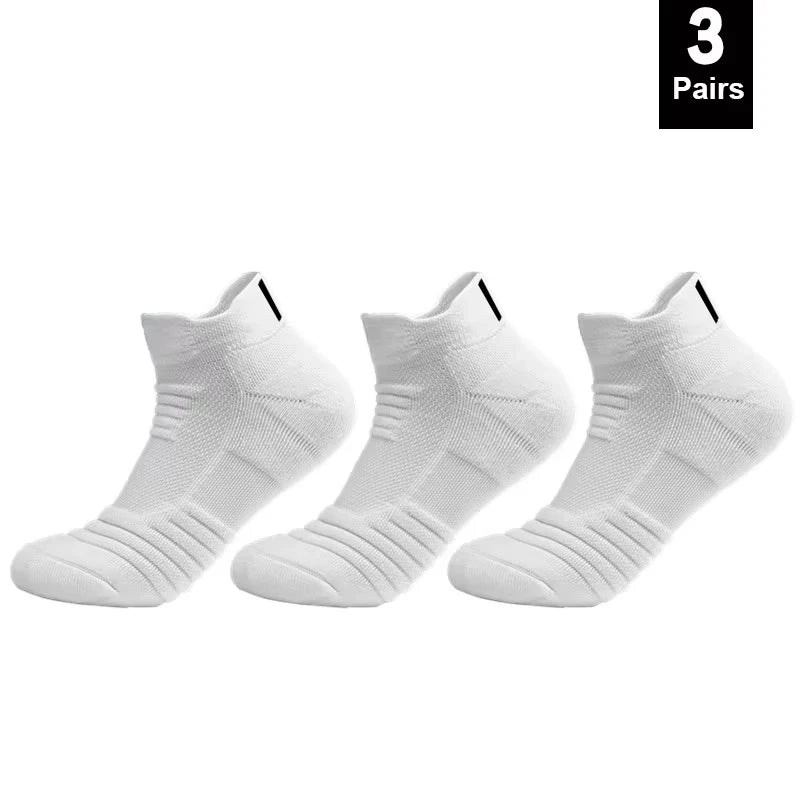 1/3 Pairs Anti-slip Football Socks Men Cotton Sock Short Long Tube Soccer Basketball Sport Socks Breathable Deodorous Sock 39-45 Pi-Mart