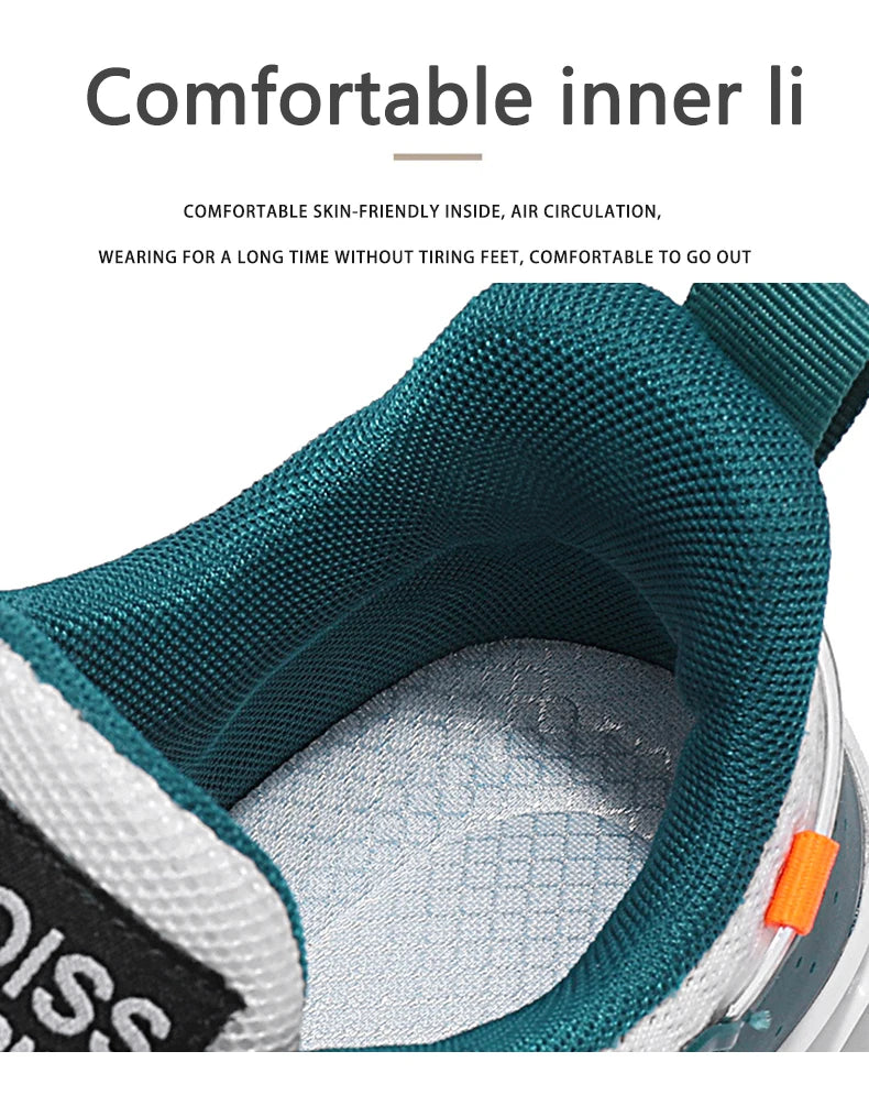 Casual Sneakers Mens Shock-absorb Running Shoes Lightweight Breathable Sports Shoes for Men 2026 New Trendy Gym Trainers for Man Pi-Mart