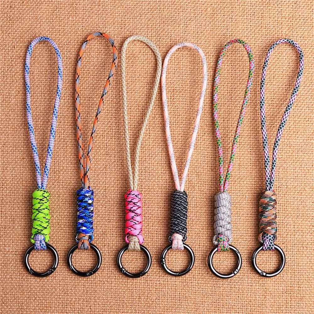 Outdoor Paracord Lanyard Survival Keychain for Men Women Handwoven Backpack Car Keyring Camping Hiking EDC Jewelry Accessories Pi-Mart