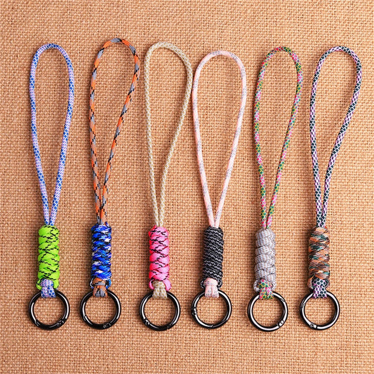 Outdoor Paracord Lanyard Survival Keychain for Men Women Handwoven Backpack Car Keyring Camping Hiking EDC Jewelry Accessories Pi-Mart