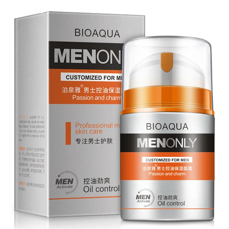 BIOAQUA Men Deep Hydrating Face Cream Moisturizing Oil-control Anti Wrinkle Essence Face Cream Facial Cream Skin Care Pi-Mart
