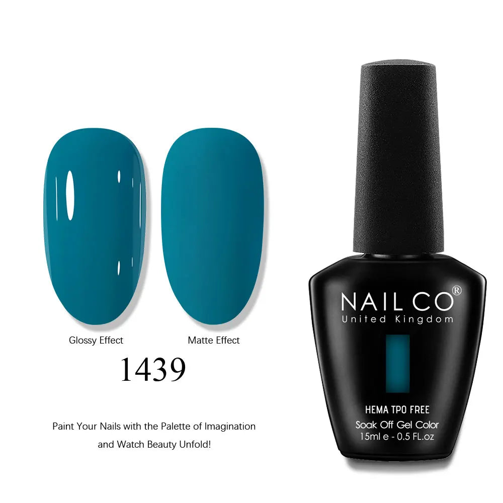 NAILCO 15ml Nails Art Gel Lack Polish Summer Hybrid Nail Varnish Manicure UV Top Coat Base HEMA TPO FREE Esmalte Nail Gel Polish Tri Light Beauty