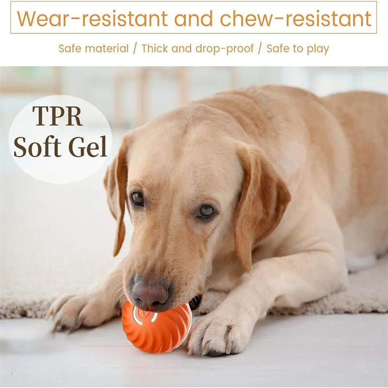 Smart Dog Toy Ball Electronic Interactive Pet Toy Moving Ball USB Automatic Moving Bouncing for Puppy Birthday Gift Cat Products Pi-Mart