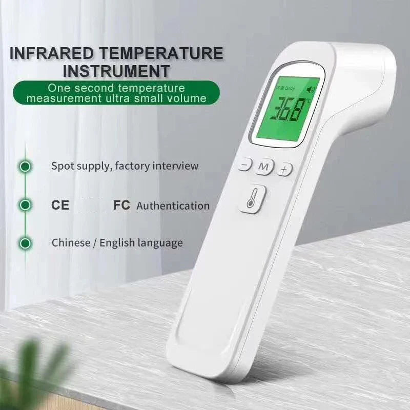 Medical Digital Infrared Thermometer Quick Temperature Measurement Medical Handheld Body Forehead Non-contact Thermometer Tri Light Beauty