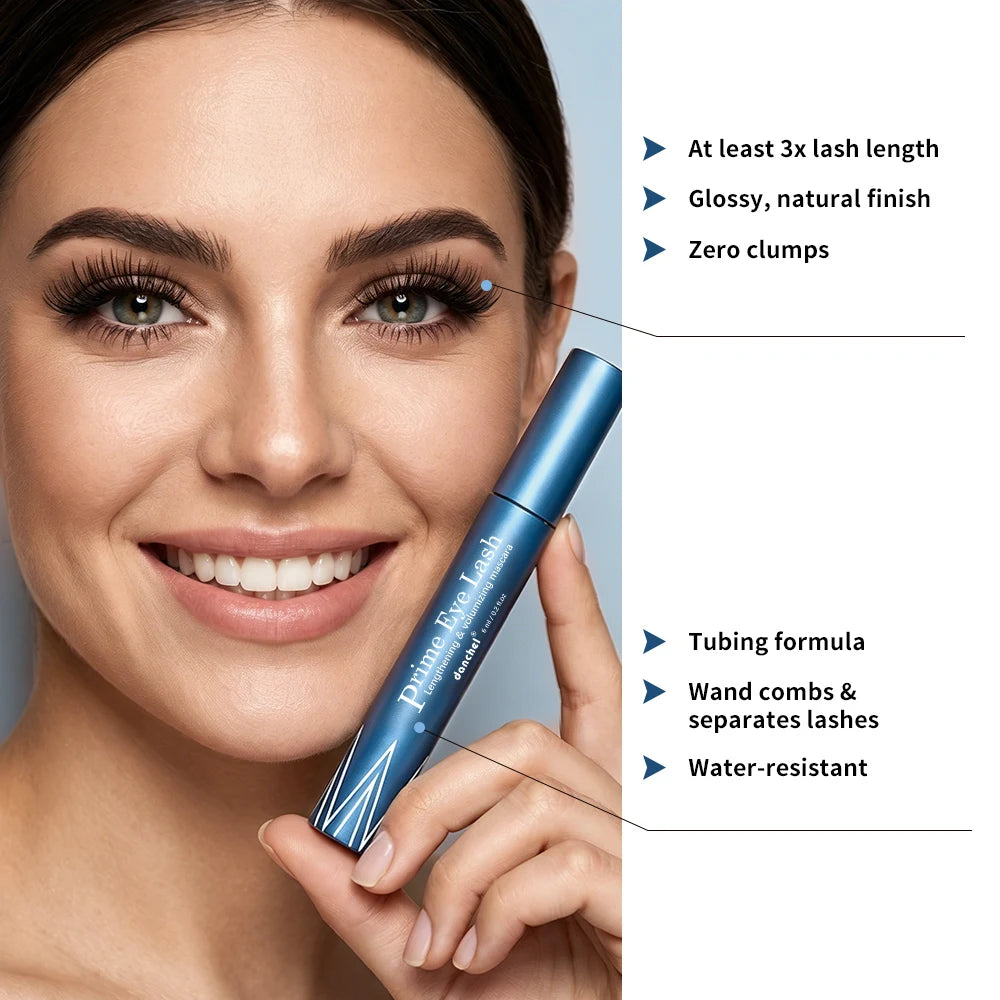 Lengthening & Volumizing Mascara Water-Resistant Long-Lasting Nourishing Strengthen Mascara Glossy Natural Finish Eye Makeup Pi-Mart