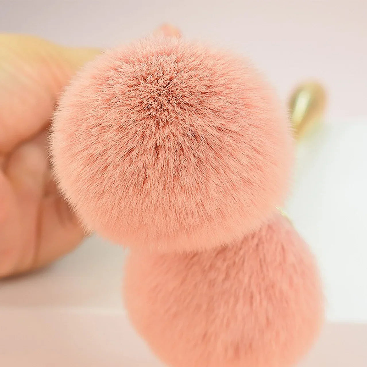 1pc Big Size Soft Fluffy Glitter Powder Professional Brush Nail Dust Cleaning Brush Women Girls Manicure DIY Make Up Beauty Tool Tri Light Beauty