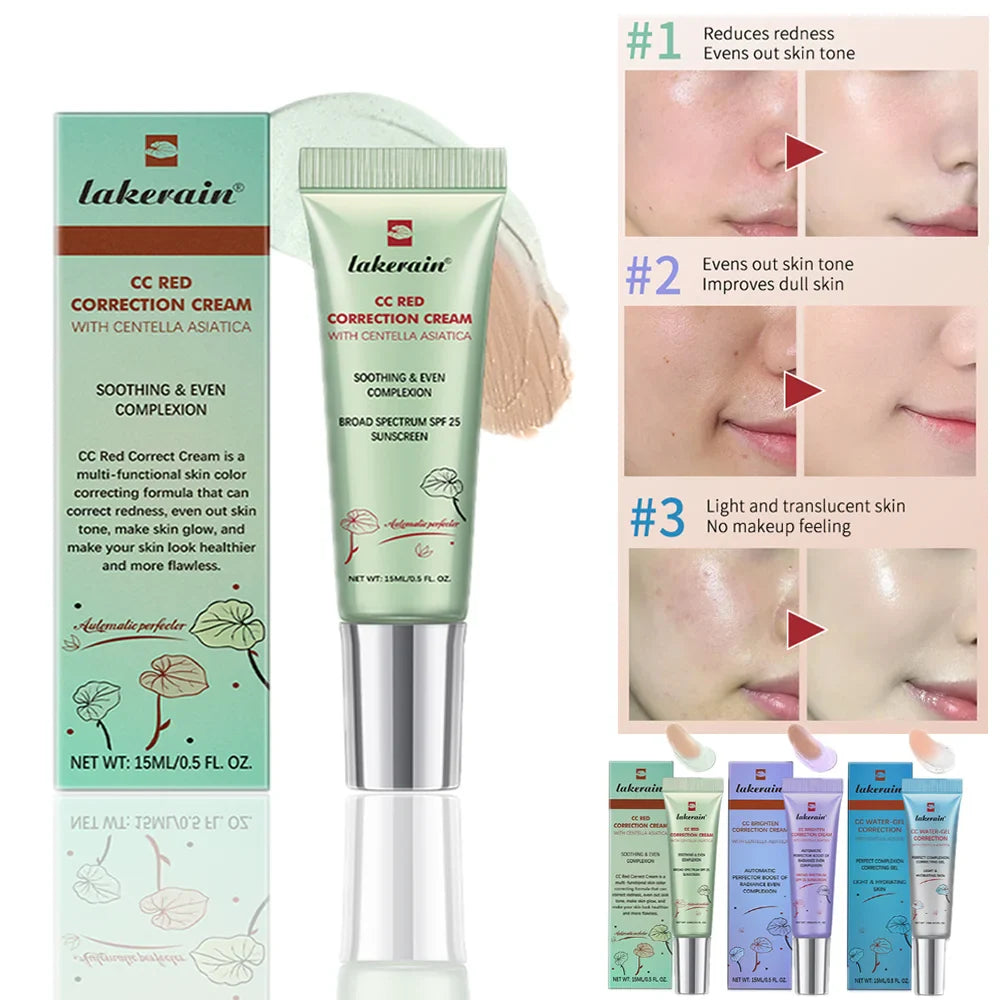 CC Cream Color Changing Liquid Foundation Centella Korean High Coverage Foundation Foundation Cream for Face Base Makeup LadyShow.Store